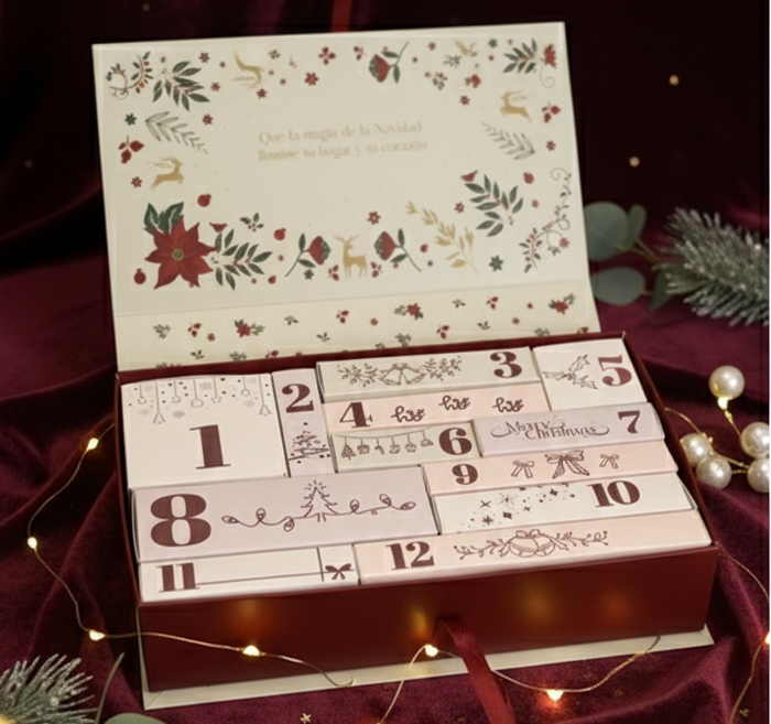 Detalle de las cajas del calendario